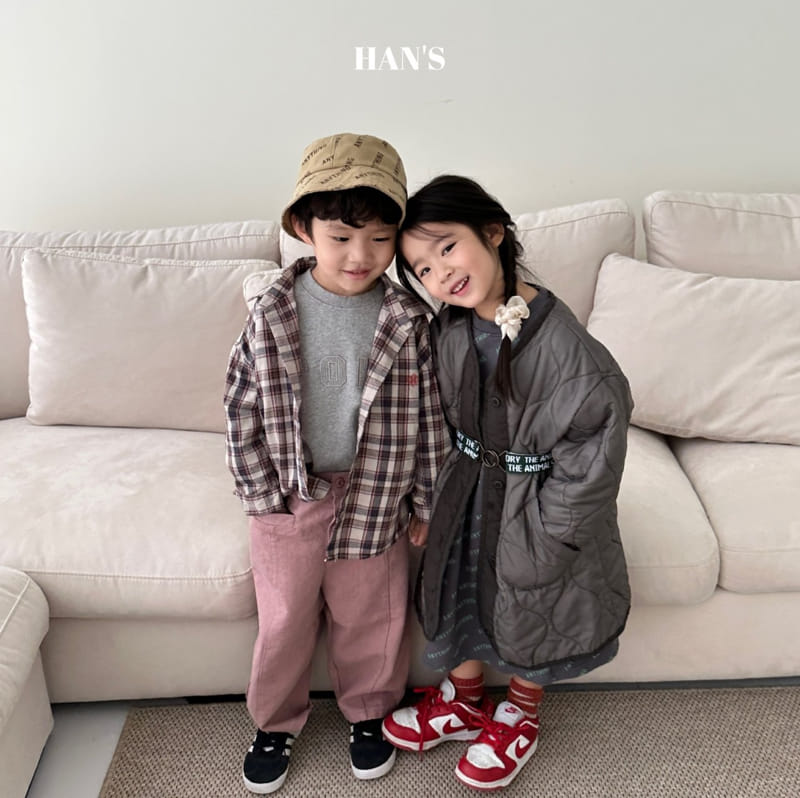 Han's - Korean Children Fashion - #littlefashionista - Manbo Check Shier - 8