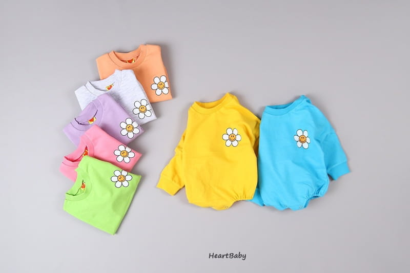 Heart Baby - Korean Baby Fashion - #babyboutique - Sun Flower Bodysuit