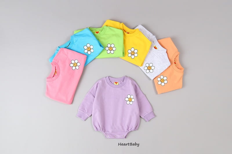 Heart Baby - Korean Baby Fashion - #babyboutique - Sun Flower Bodysuit - 2