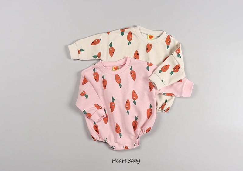 Heart Baby - Korean Baby Fashion - #babyfashion - Carrot Bodysuit - 2