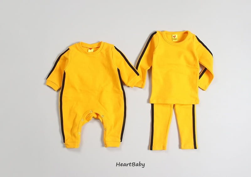 Heart Baby - Korean Baby Fashion - #babygirlfashion - Brus Lee Bodysuit - 6