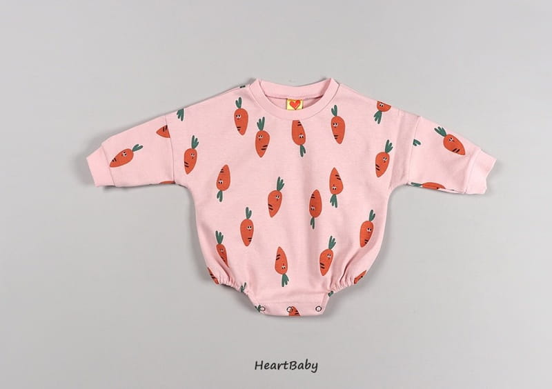 Heart Baby - Korean Baby Fashion - #babyfever - Carrot Bodysuit - 4