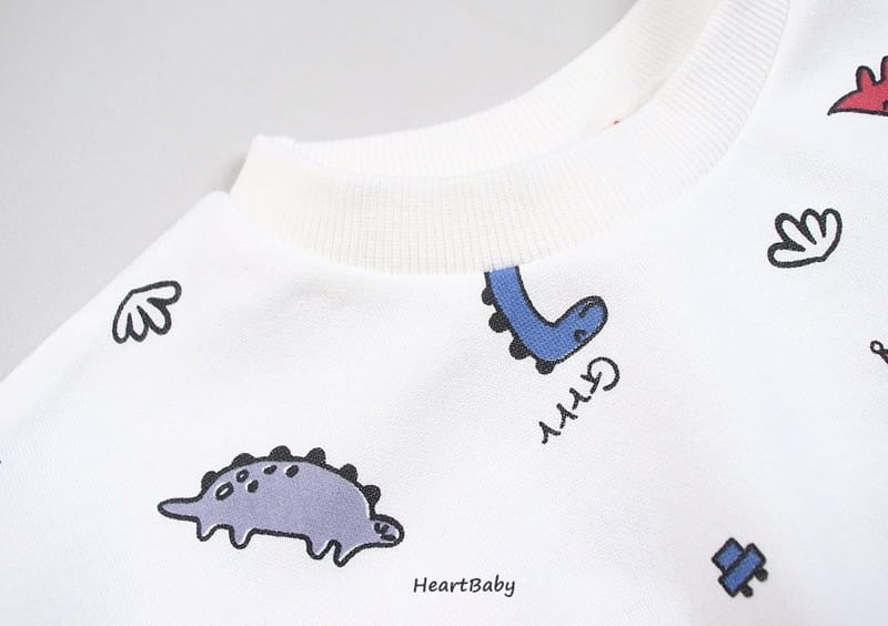 Heart Baby - Korean Baby Fashion - #babyoninstagram - Dino Bodysuit - 5