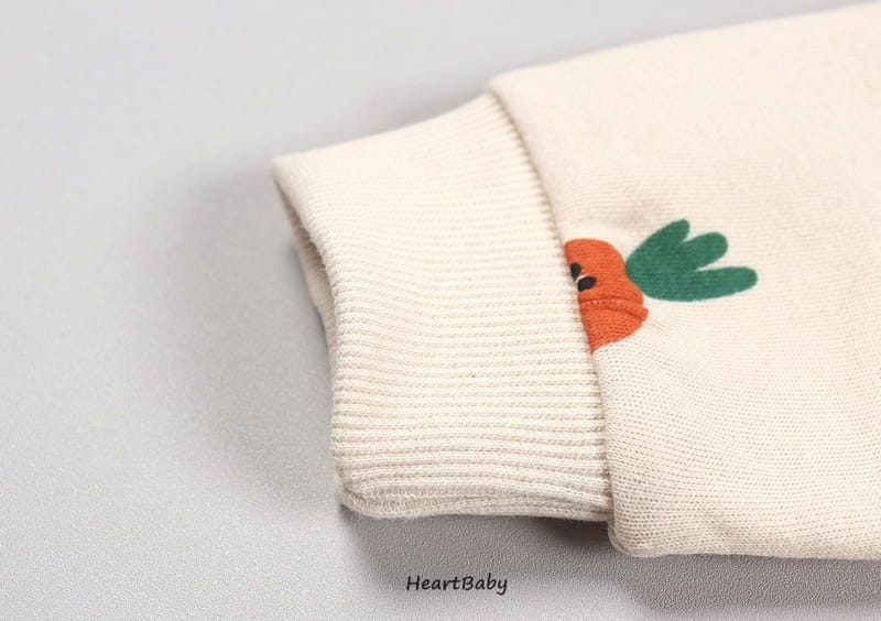 Heart Baby - Korean Baby Fashion - #babyootd - Carrot Bodysuit - 7