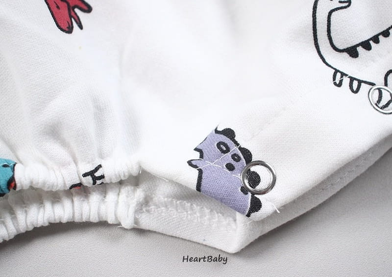 Heart Baby - Korean Baby Fashion - #babyoutfit - Dino Bodysuit - 7