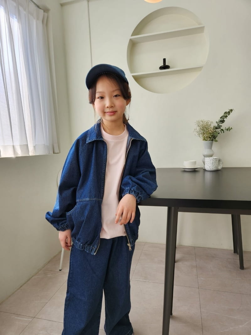 Heart Baby - Korean Children Fashion - #childofig - Pocket Denim Jacket - 3