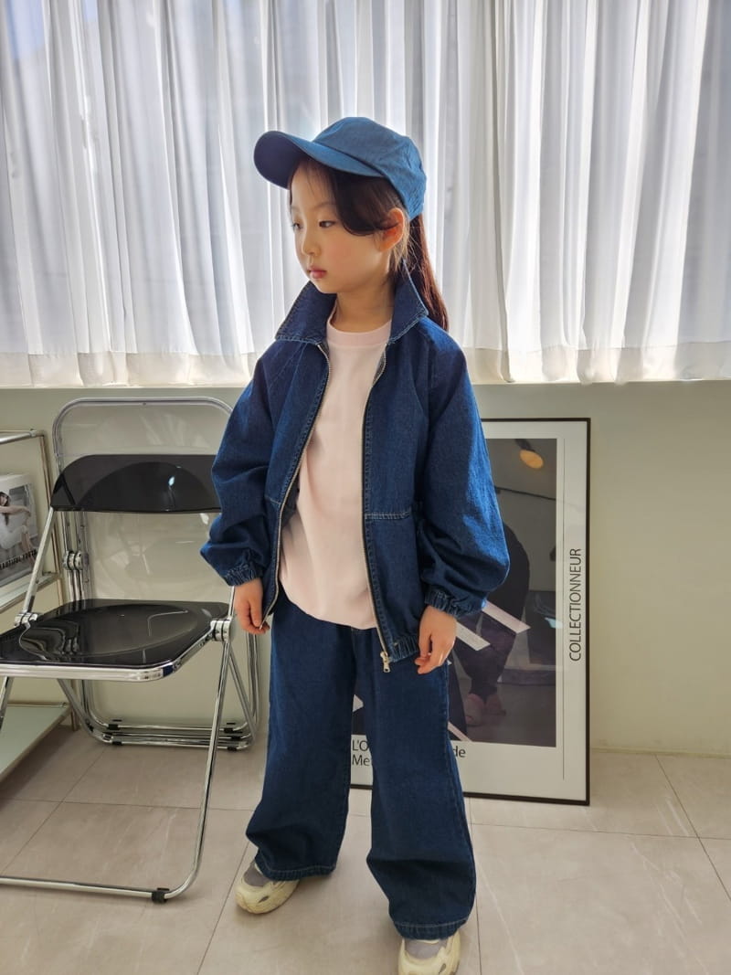 Heart Baby - Korean Children Fashion - #childofig - Pocket Denim Jacket - 4