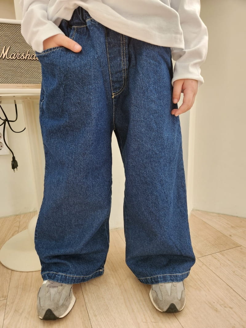 Heart Baby - Korean Children Fashion - #childofig - Wide Jeans - 5