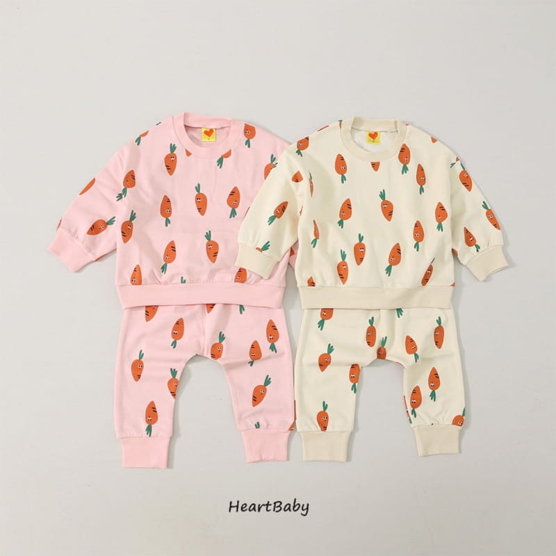 Heart Baby - Korean Children Fashion - #childofig - Carrot Top Bottom Set - 9