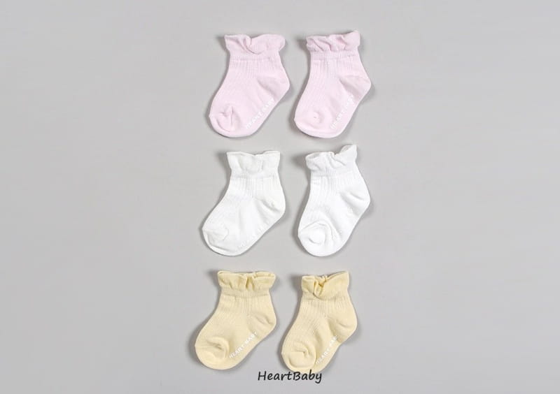 Heart Baby - Korean Children Fashion - #childofig - Ruffle Sneakers Socks Set - 3