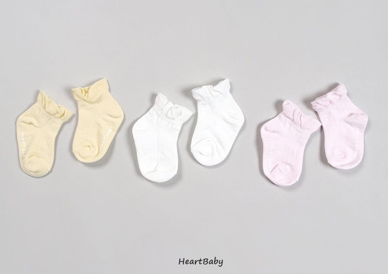 Heart Baby - Korean Children Fashion - #childofig - Ruffle Sneakers Socks Set - 4