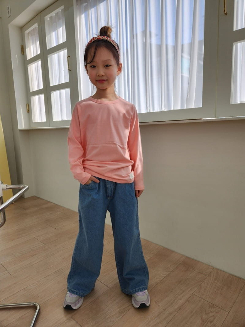 Heart Baby - Korean Children Fashion - #childrensboutique - Wide Jeans - 6