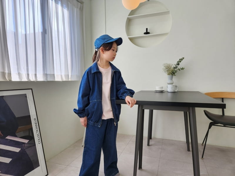 Heart Baby - Korean Children Fashion - #designkidswear - Pocket Denim Jacket - 6