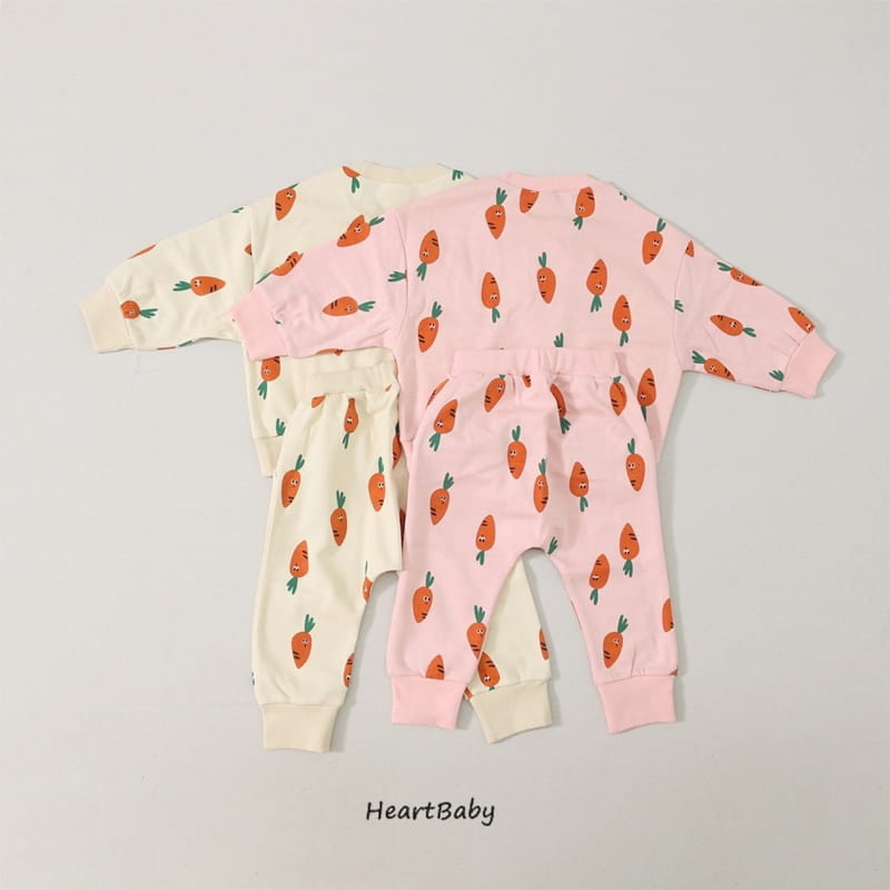 Heart Baby - Korean Children Fashion - #designkidswear - Carrot Top Bottom Set - 11