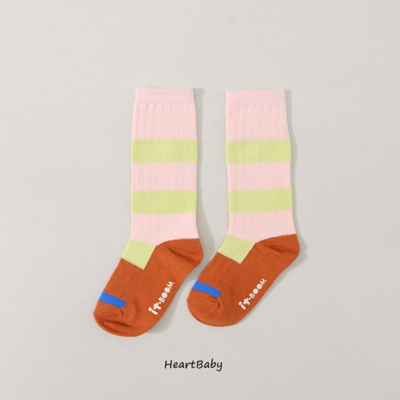 Heart Baby - Korean Children Fashion - #designkidswear - C Paint Socks Set