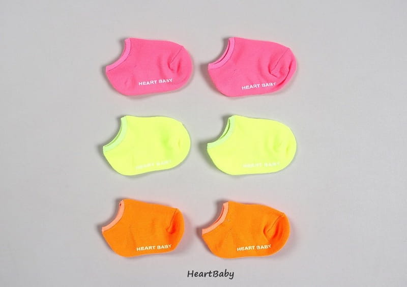 Heart Baby - Korean Children Fashion - #discoveringself - Neon Socks Set - 5