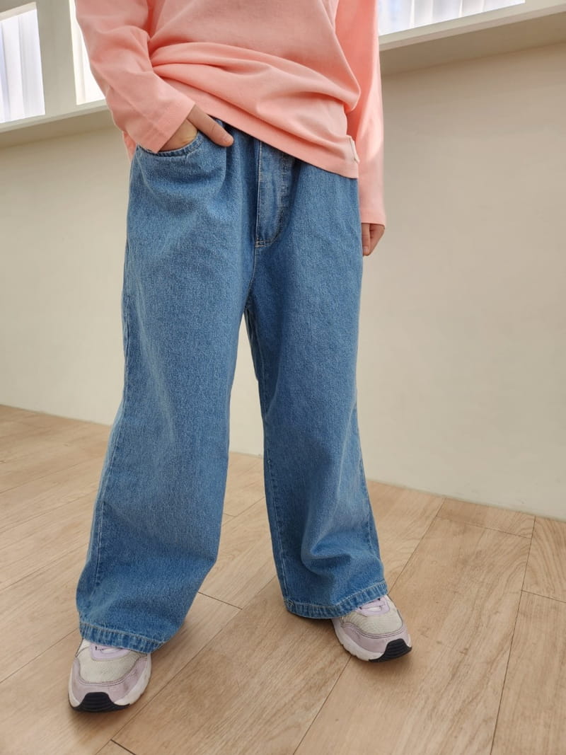 Heart Baby - Korean Children Fashion - #fashionkids - Wide Jeans - 9