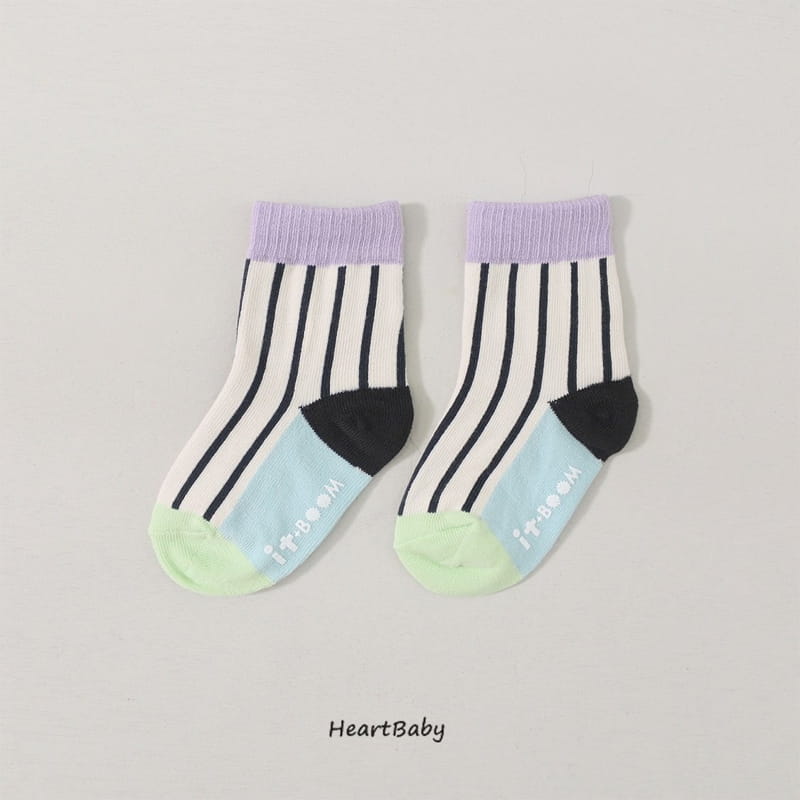 Heart Baby - Korean Children Fashion - #fashionkids - A Paint Socks Set - 2