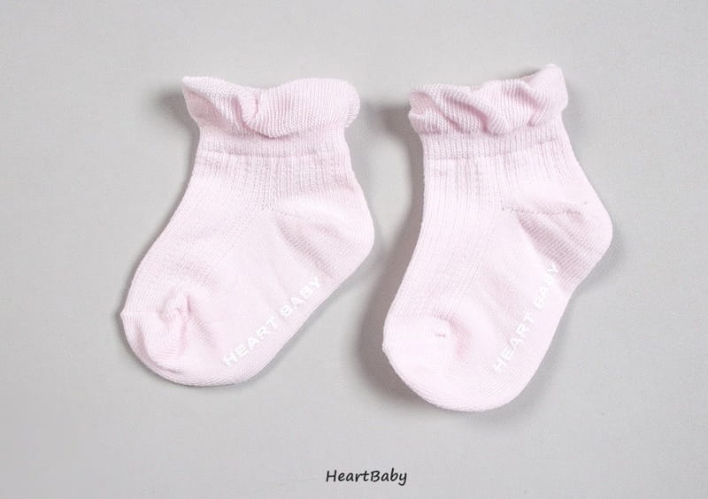 Heart Baby - Korean Children Fashion - #kidsshorts - Ruffle Sneakers Socks Set - 9