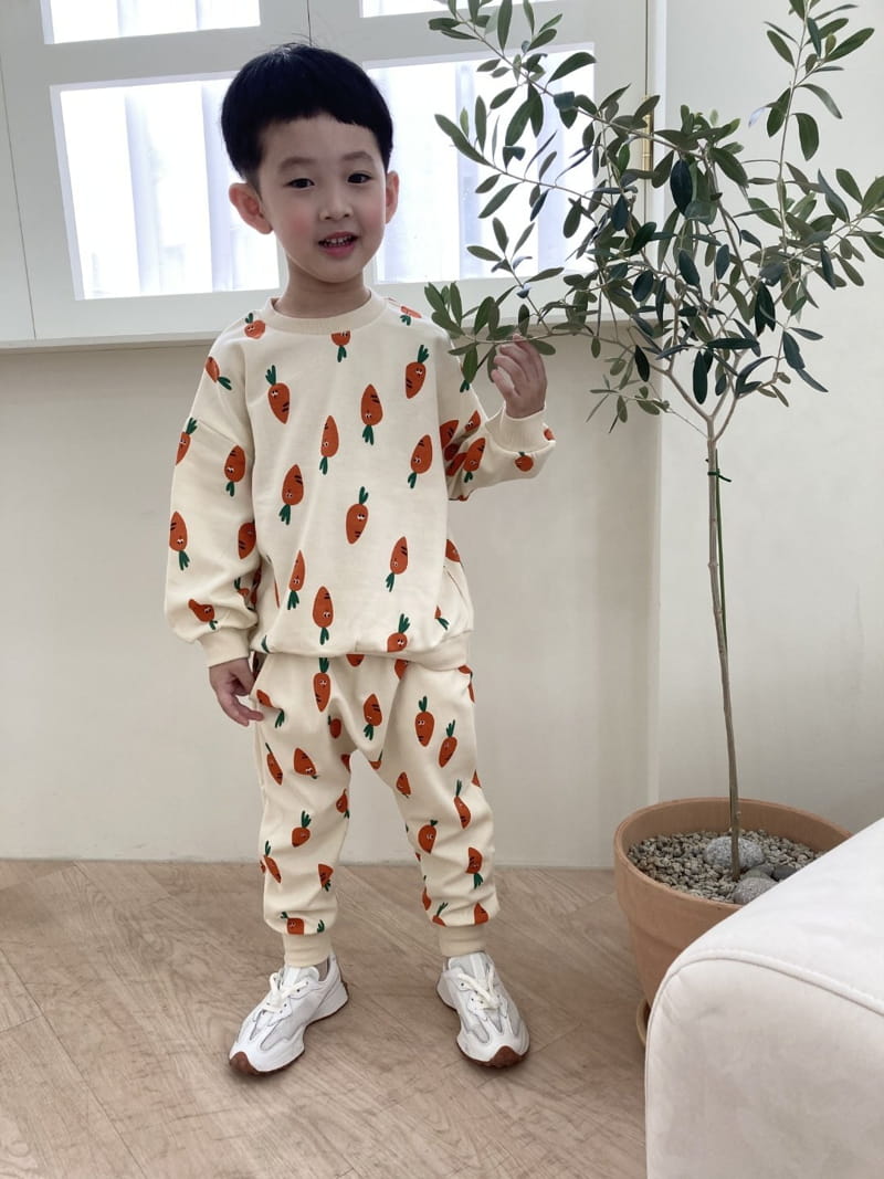 Heart Baby - Korean Children Fashion - #kidsstore - Carrot Top Bottom Set