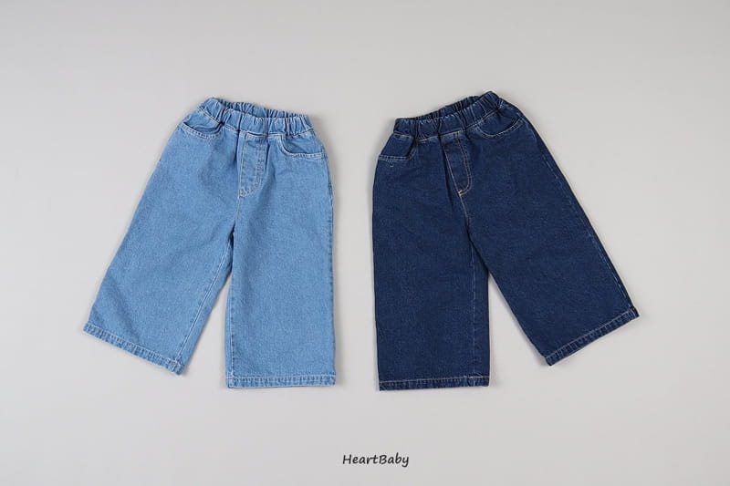 Heart Baby - Korean Children Fashion - #kidzfashiontrend - Wide Jeans - 12