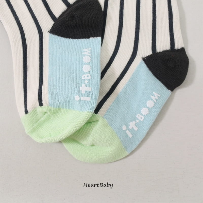 Heart Baby - Korean Children Fashion - #kidzfashiontrend - A Paint Socks Set - 5