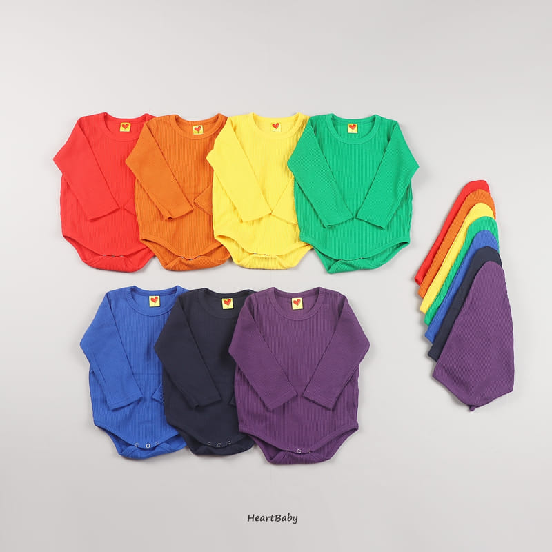 Heart Baby - Korean Children Fashion - #littlefashionista - Rainbow Bodysuit - 3