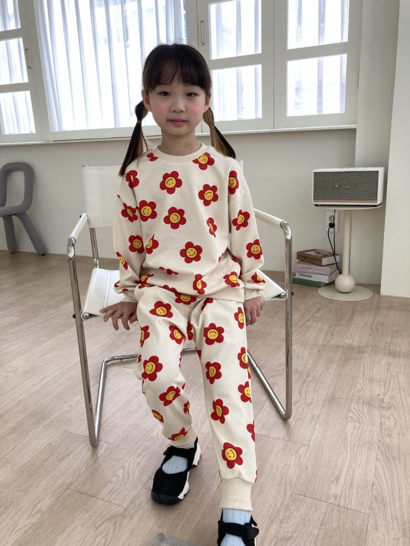 Heart Baby - Korean Children Fashion - #minifashionista - Daisy Top Bottom Set - 7