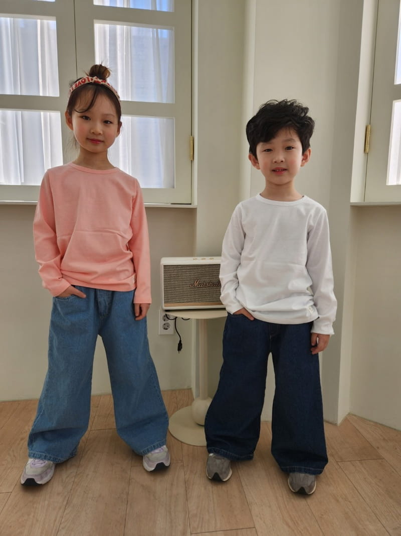 Heart Baby - Korean Children Fashion - #prettylittlegirls - Wide Jeans