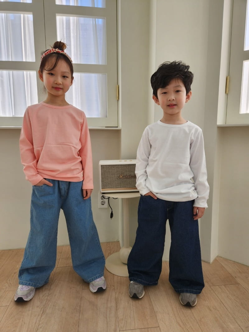 Heart Baby - Korean Children Fashion - #toddlerclothing - Wide Jeans - 3