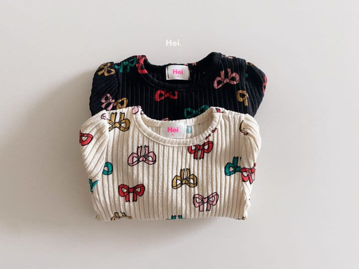 Hei - Korean Children Fashion - #childofig - Ribbon Tee - 10