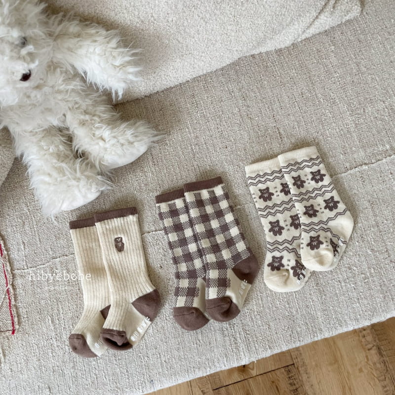 Hi Byebebe - Korean Baby Fashion - #babyboutique - Bear Socks Set - 7