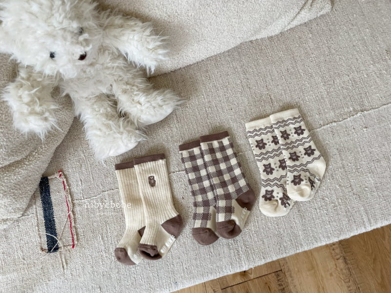 Hi Byebebe - Korean Baby Fashion - #babyboutique - Bear Socks Set - 8