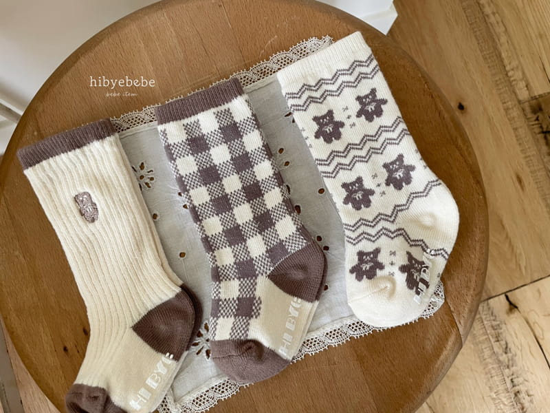 Hi Byebebe - Korean Baby Fashion - #babyfashion - Bear Socks Set - 11