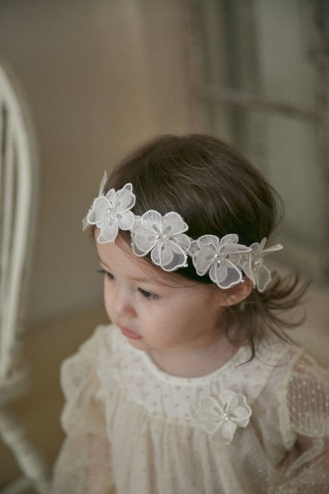 Hi Byebebe - Korean Baby Fashion - #babyfever - Sharlotte Lace Hairband - 2