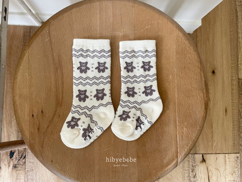 Hi Byebebe - Korean Baby Fashion - #babyfever - Bear Socks Set - 12