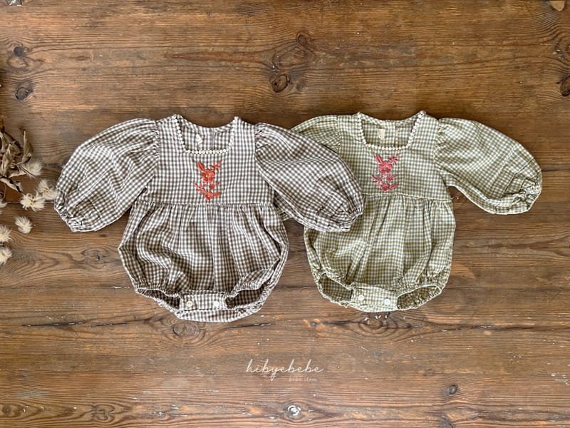 Hi Byebebe - Korean Baby Fashion - #babylifestyle - Bell Check Bodysuit