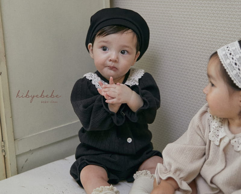 Hi Byebebe - Korean Baby Fashion - #babyoninstagram - Lace Collar Top Bottom Set - 10