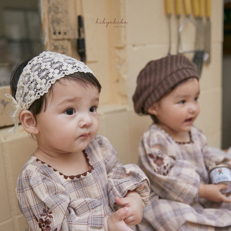 Hi Byebebe - Korean Baby Fashion - #babyoutfit - Mishell Check Bodysuit - 8