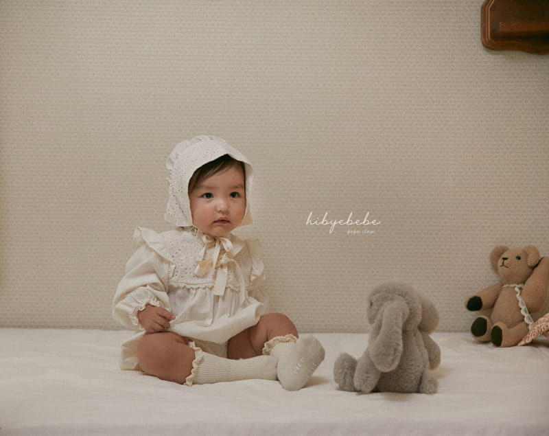 Hi Byebebe - Korean Baby Fashion - #babyoutfit - Lace Puff Bonnet - 2