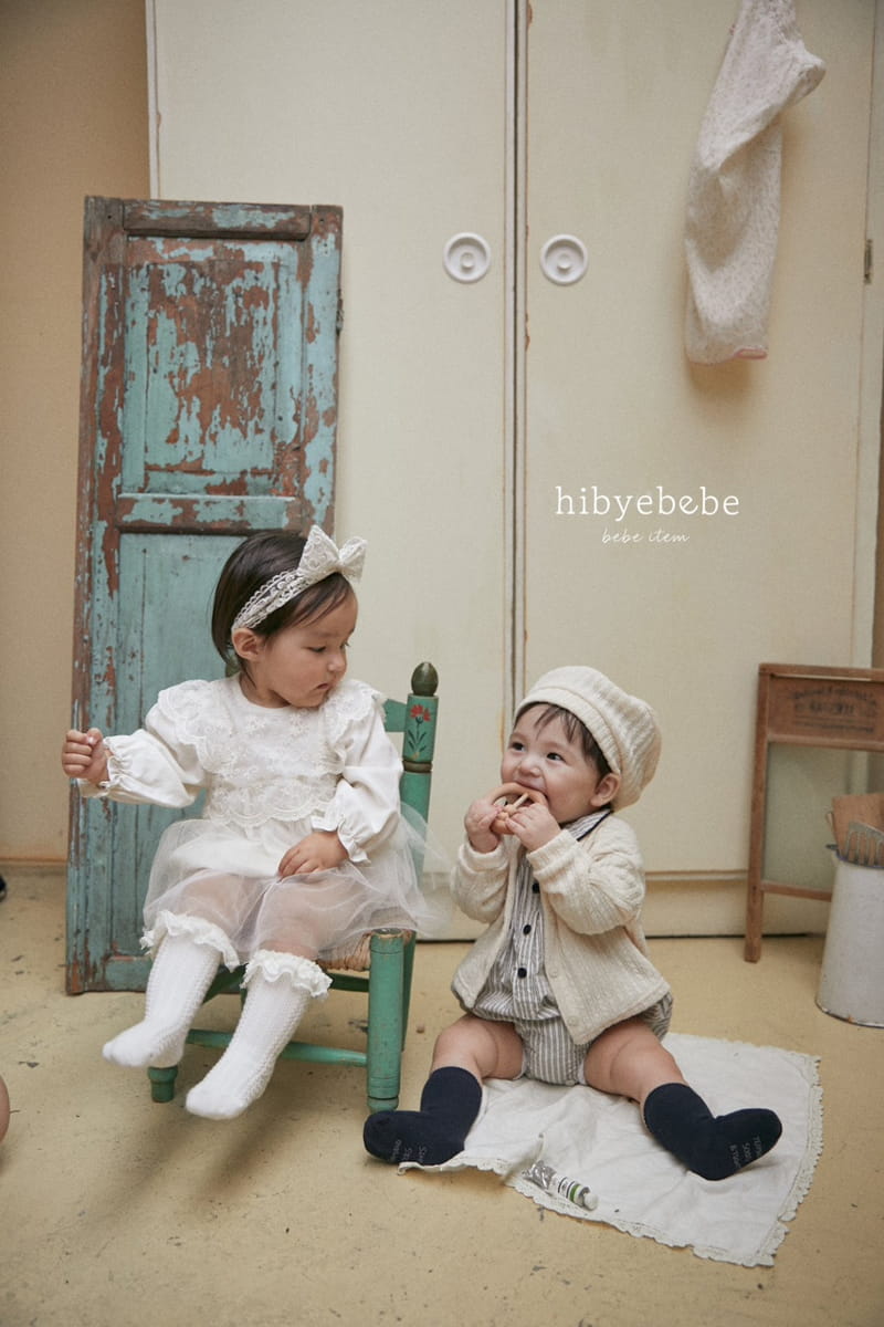 Hi Byebebe - Korean Baby Fashion - #babyoutfit - Flower Mesh One-piece Bodysuit - 4