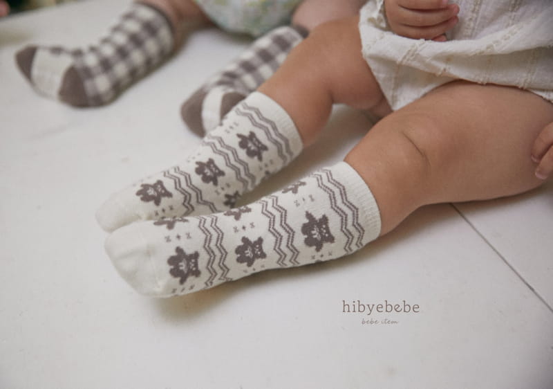 Hi Byebebe - Korean Baby Fashion - #babyoutfit - Bear Socks Set - 4