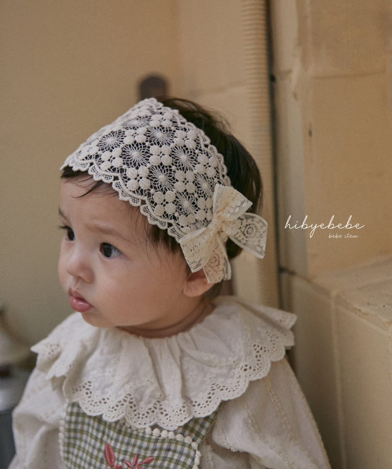 Hi Byebebe - Korean Baby Fashion - #babywear - Autumn Lace Hairband - 2