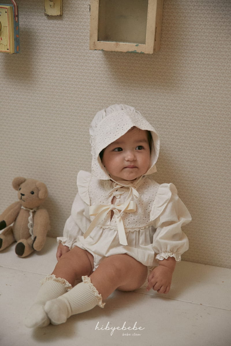 Hi Byebebe - Korean Baby Fashion - #onlinebabyshop - Lace Puff Bonnet - 5