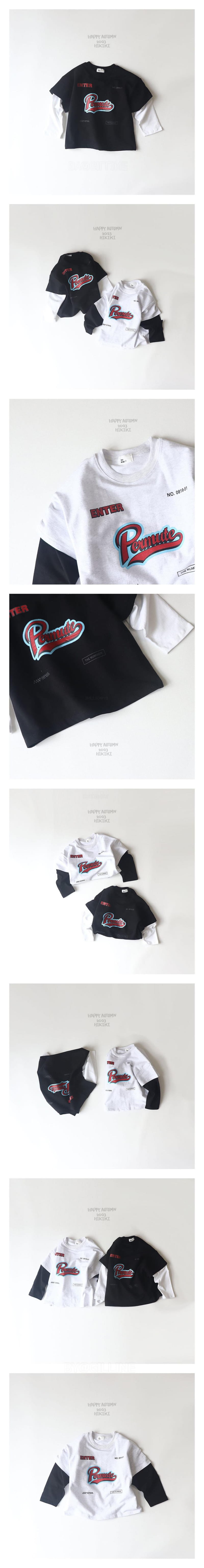 Hikiki - Korean Children Fashion - #littlefashionista - Twice Sleeves Tee