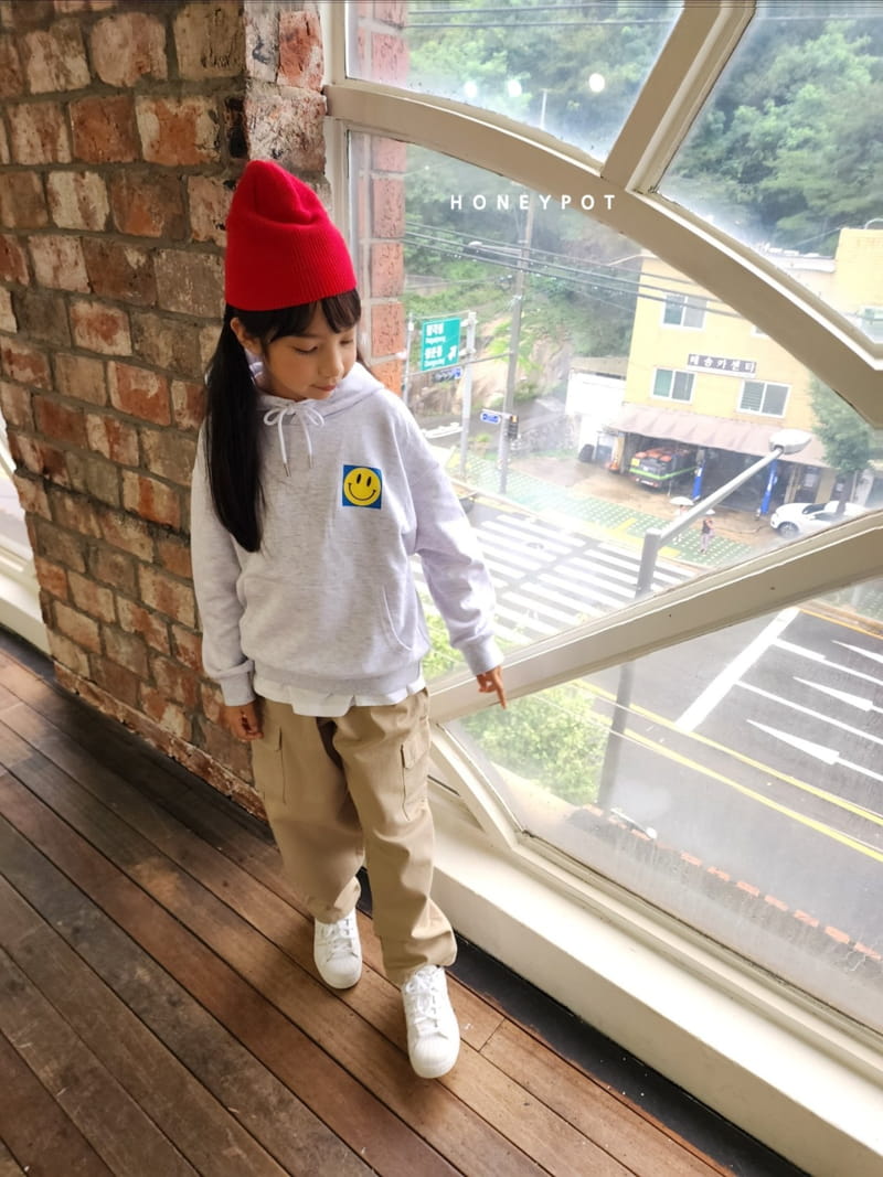 Honeypot - Korean Children Fashion - #todddlerfashion - Smile Hoody Tee - 2