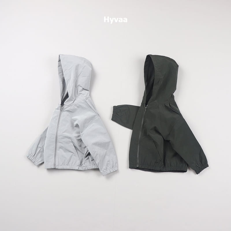 Hyvaa - Korean Children Fashion - #childofig - Solid Hoody Zip-up - 2