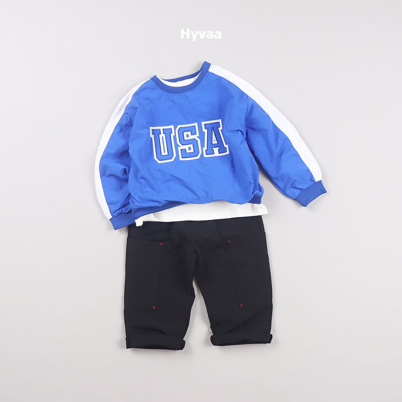 Hyvaa - Korean Children Fashion - #childofig - Multi USA Sweatshirt - 12