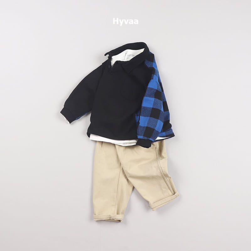 Hyvaa - Korean Children Fashion - #childrensboutique - Half Check Tee - 11