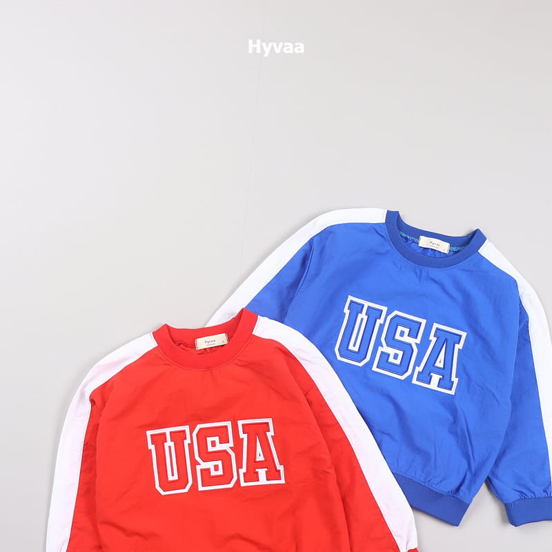 Hyvaa - Korean Children Fashion - #designkidswear - Multi USA Sweatshirt